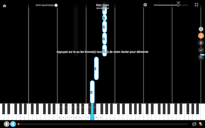 baby shark piano notes right hand