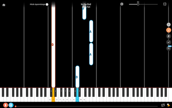in the end piano notas dos manos