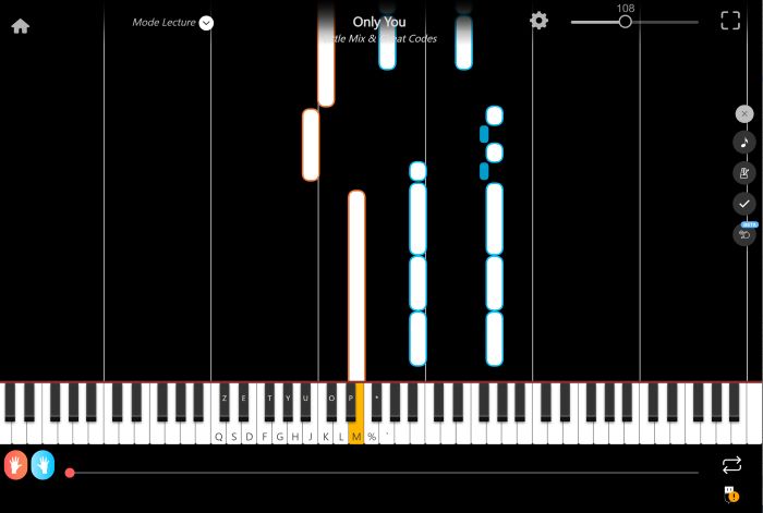 only you piano sheet music presentation