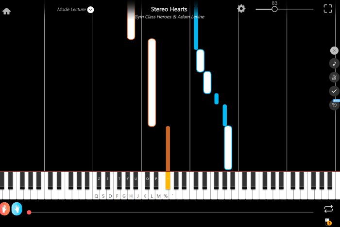 stereo hearts piano sheet music presentation