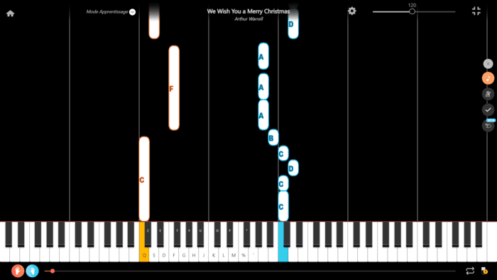 we wish you a merry christmas piano sheet music presentation