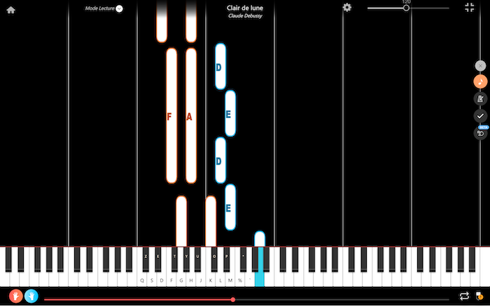 clair de lune claude debussy pianoforte