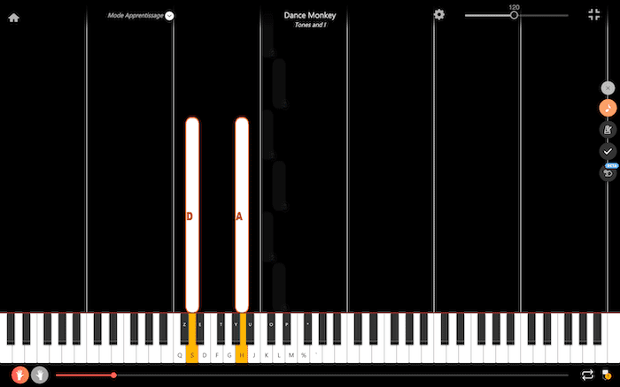dance monkey piano notas mano izquierda