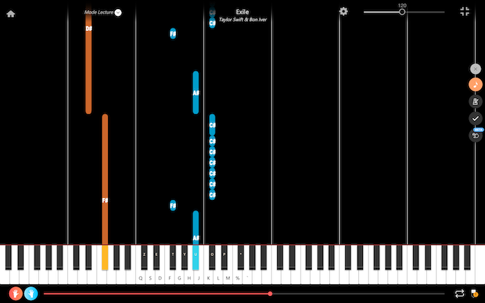 exile taylor swift piano
