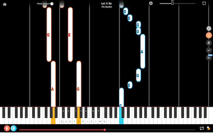 let it be the beatles pianoforte