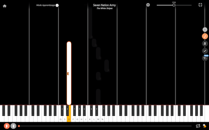 seven nation army notes piano main gauche