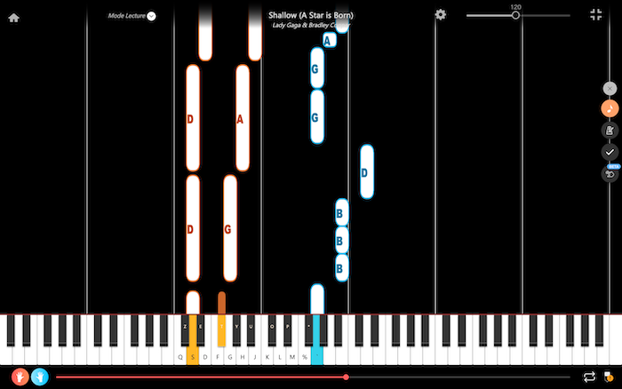 shallow lady gaga pianoforte