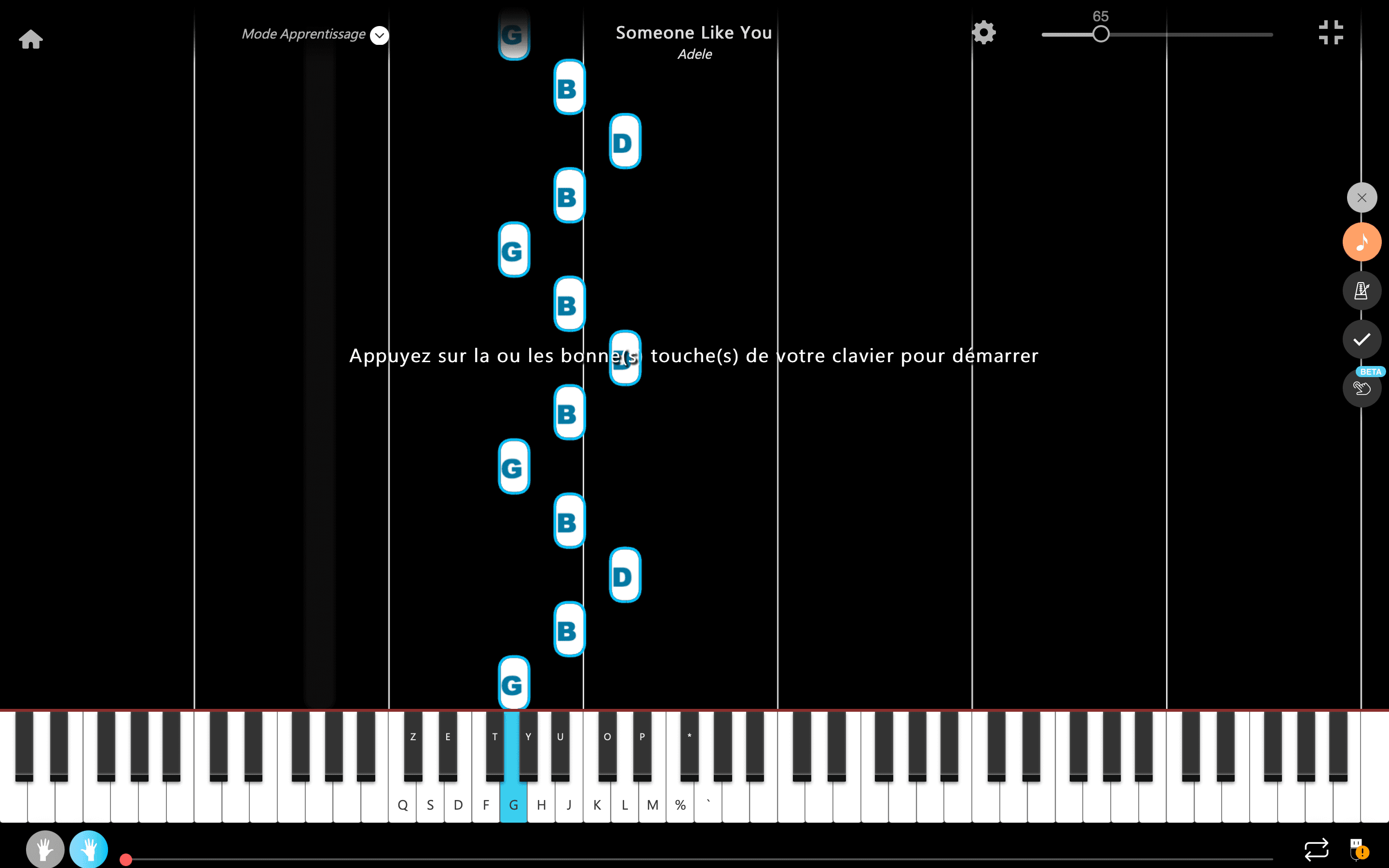 someone like you pianoforte note mano destra
