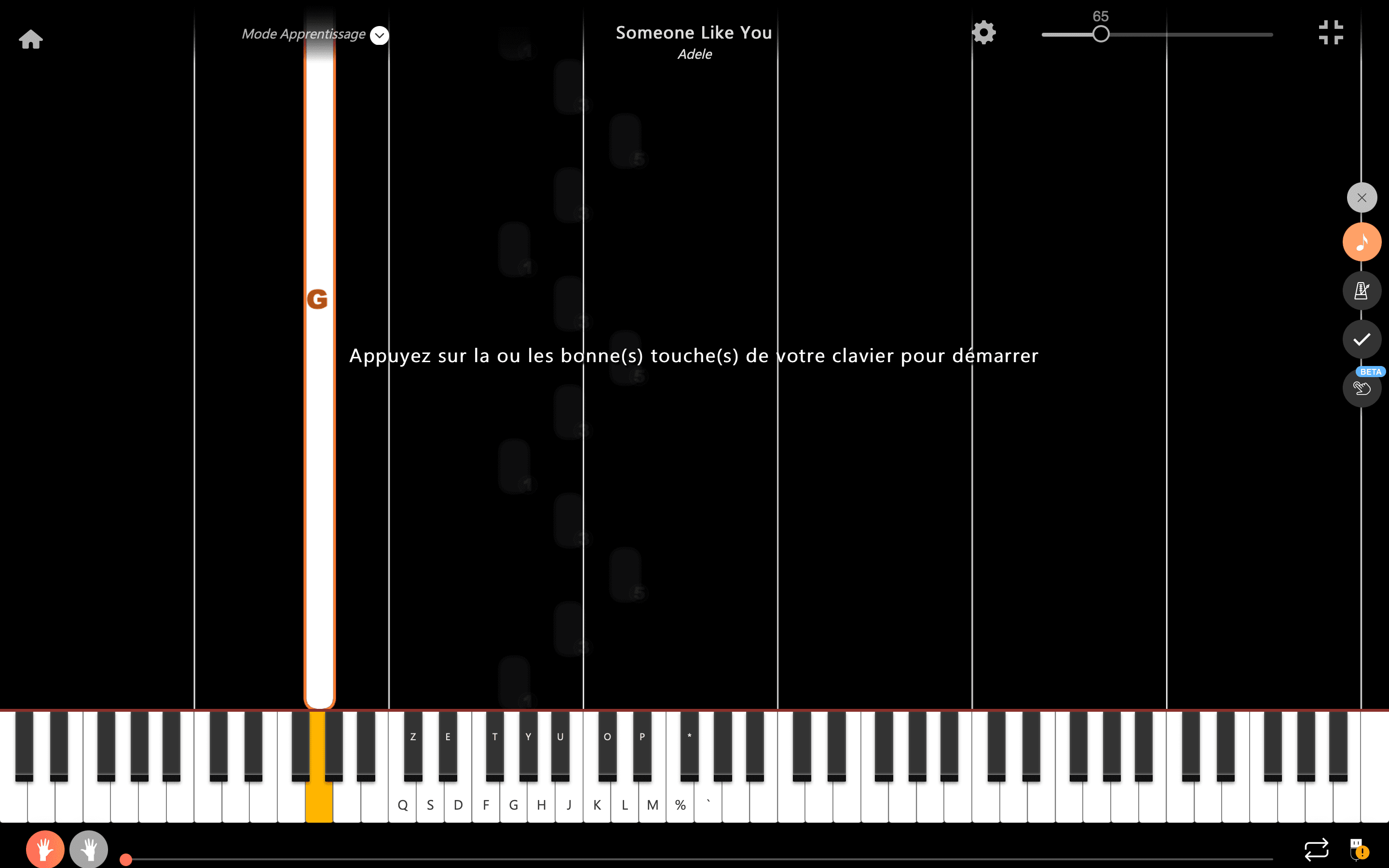 someone like you pianoforte note mano sinistra