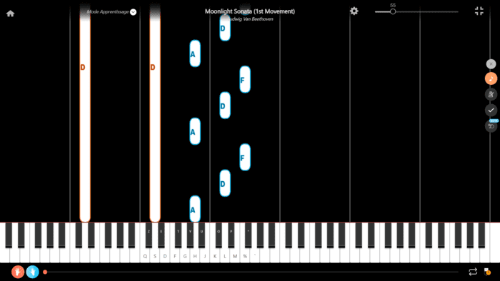 sonata claro de luna 1 movimiento piano