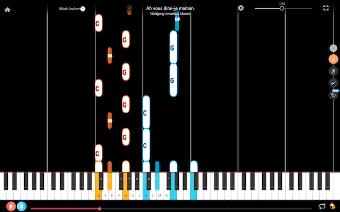 ah vous dirai-je maman mozart piano