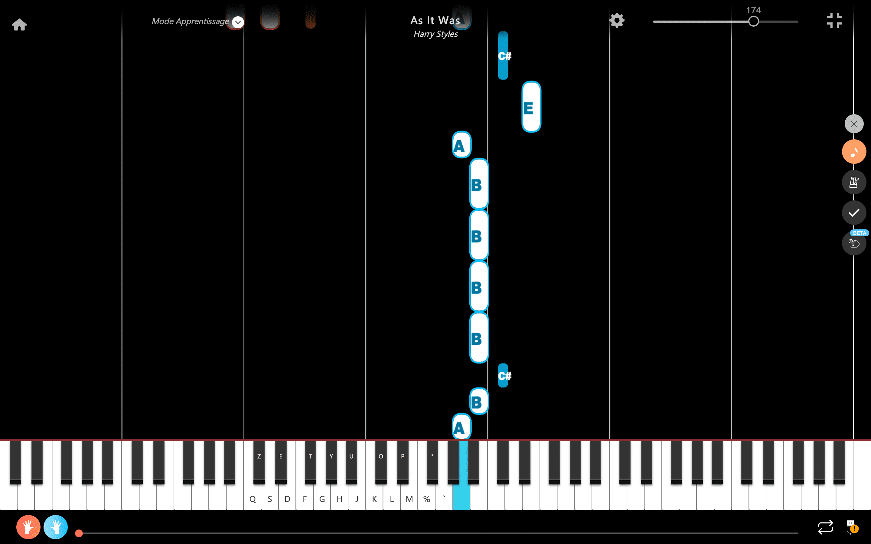 as it was pianoforte note due mani