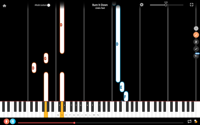 burn it down linkin park piano