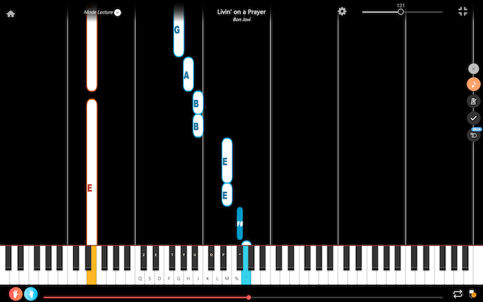 livin on a prayer bon jovi piano