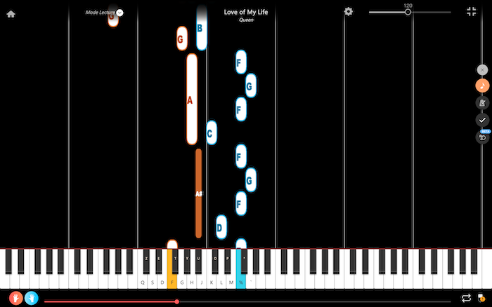 love of my life queen piano