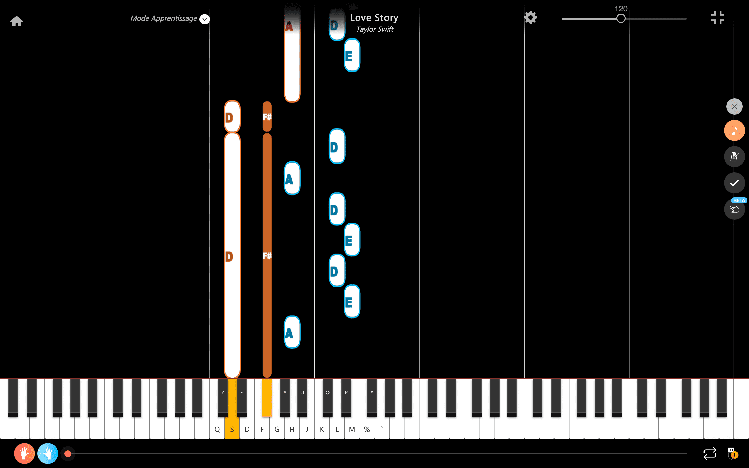 love story notes piano deux mains
