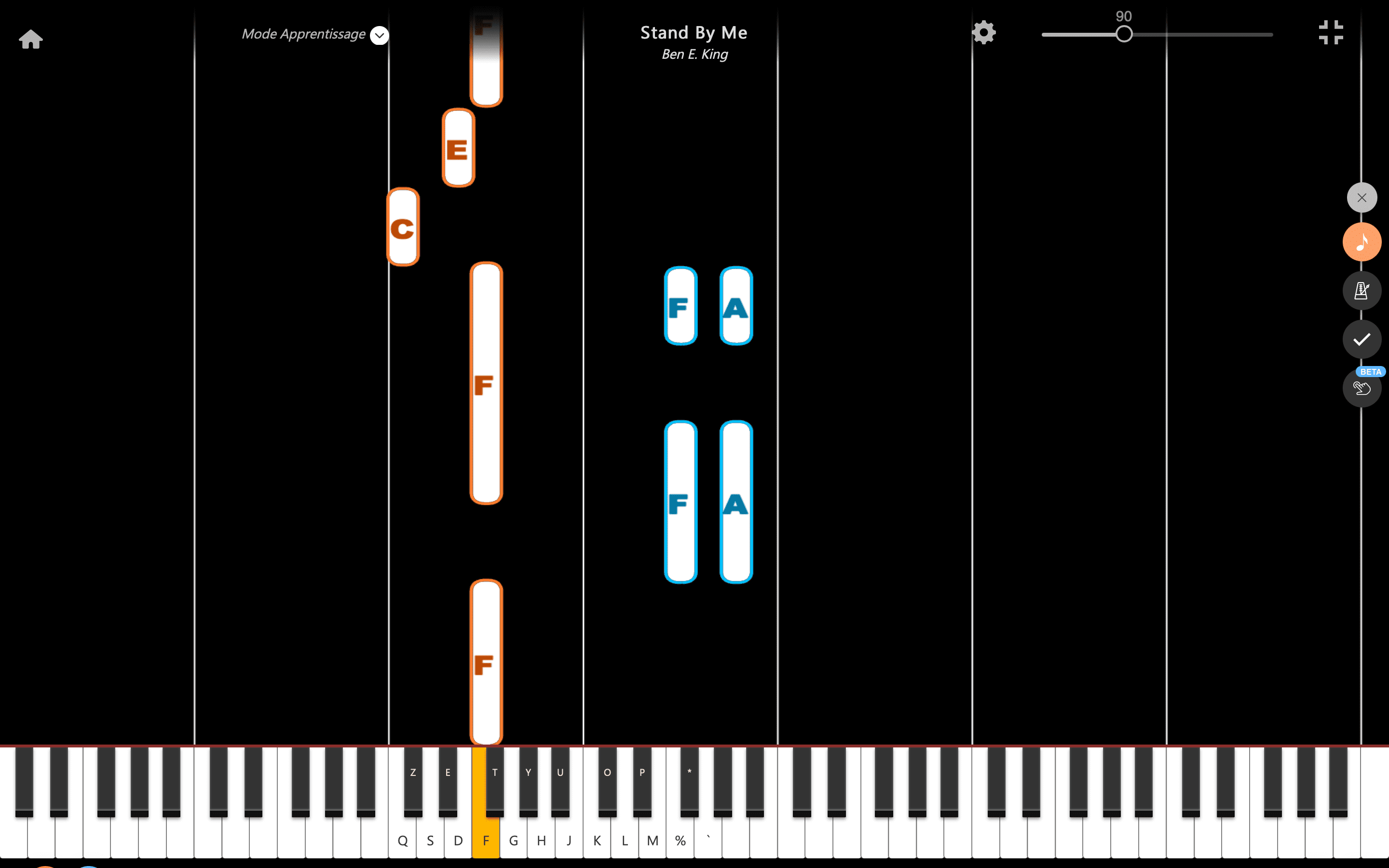 stand by me pianoforte note due mani