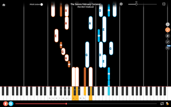 the seasons february carnival tchaikovsky klavier