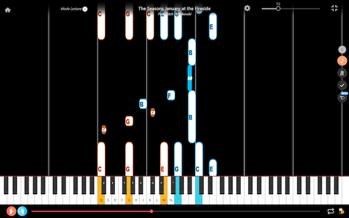 the seasons january at the fireside tchaikovsky klavier