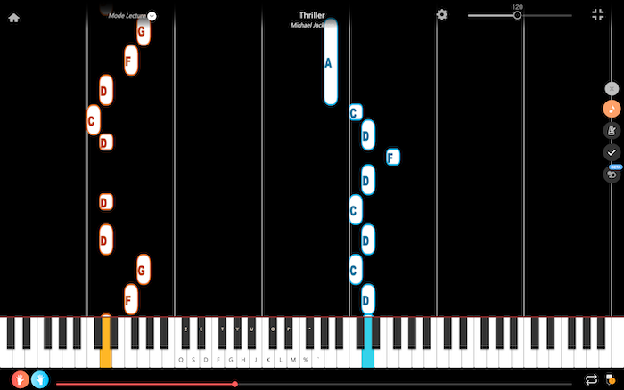 thriller michael jackson piano