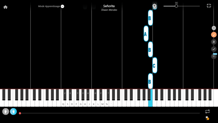 señorita piano notes main droite