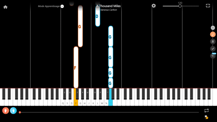 a thousand miles pianoforte note due mani