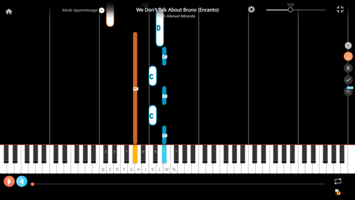 we don't talk about bruno pianoforte note due mani