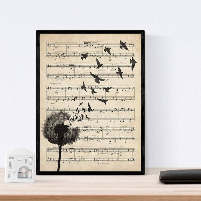 spartito musicale personalizzato regalo