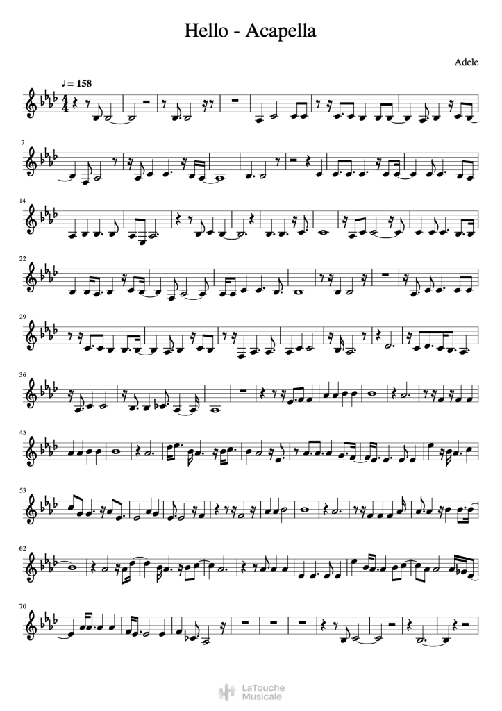 singconvert hello acapella adele