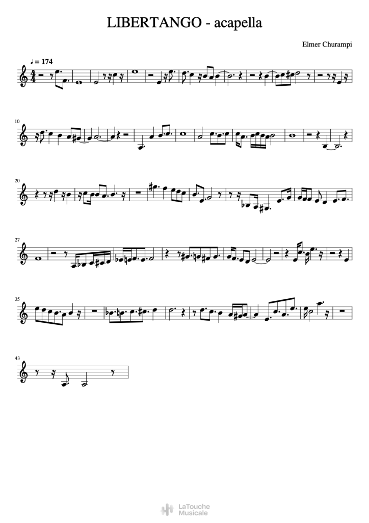 trumpetconvert libertango acapella elmer churampi