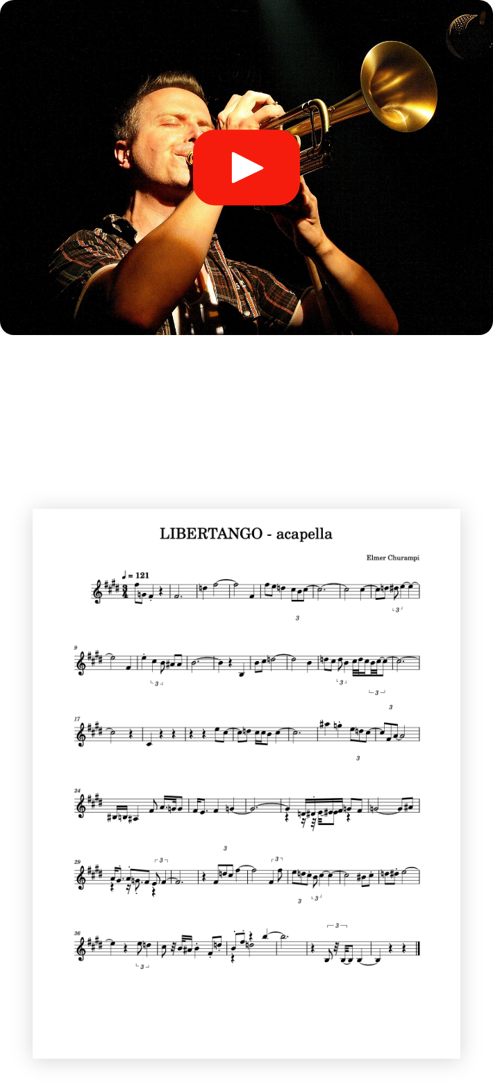 trumpetconvert demo transcription trumpet audio to sheet music
