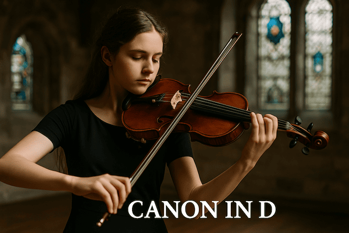 johann pachelbel canon in d spartito violino presentazione