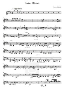 Baker street spartito sax