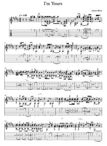 im yours tabs guitar