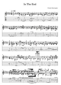 in the end tablatura guitarra