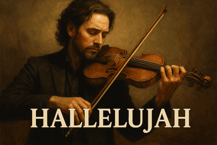 leonard cohen hallelujah spartito violino presentazione