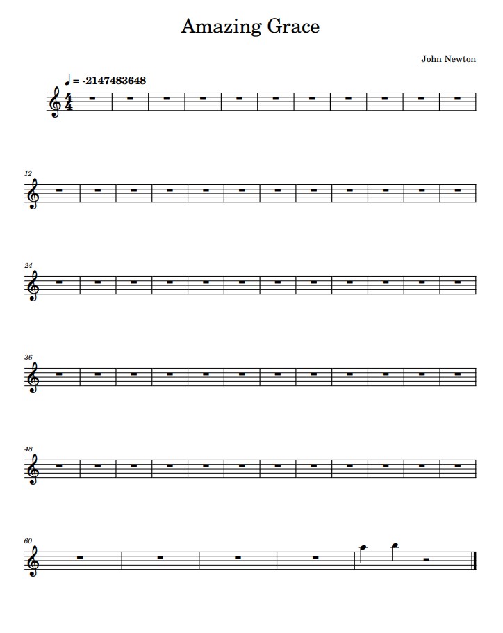 amazing grace partitura flauta