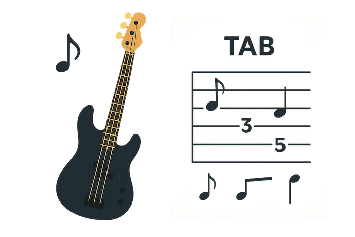 bass audio structure notes transcription
