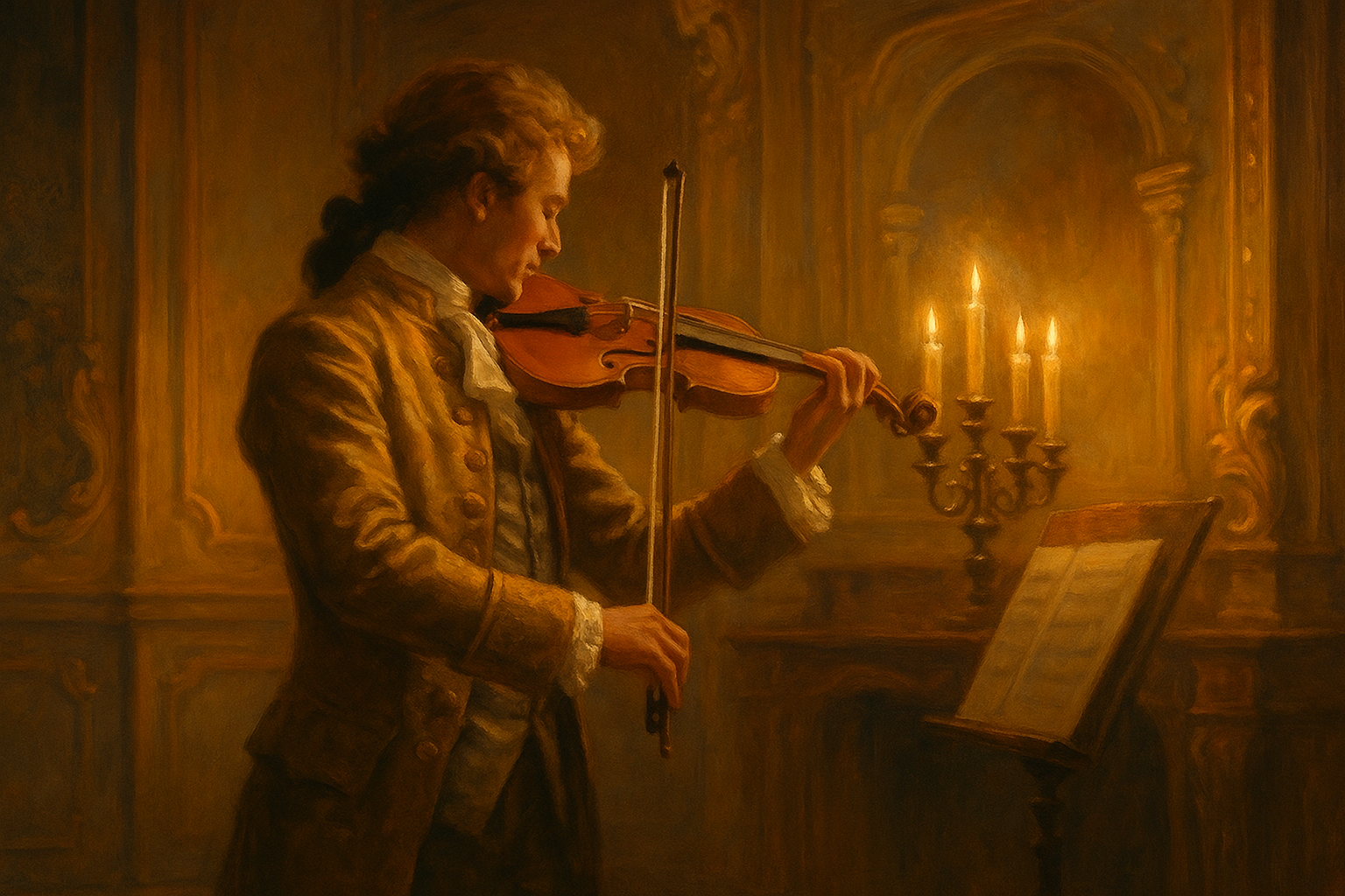 Mozart Serenade eine kleine nachtmusik partitura violino apresentaçao