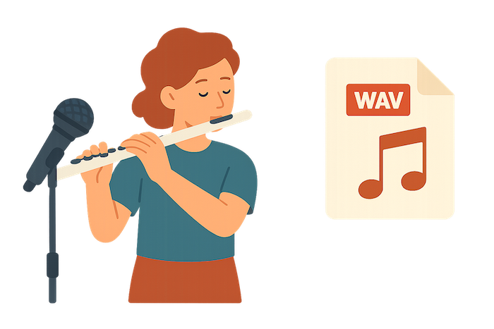 prepare optimal flute recording before transcription