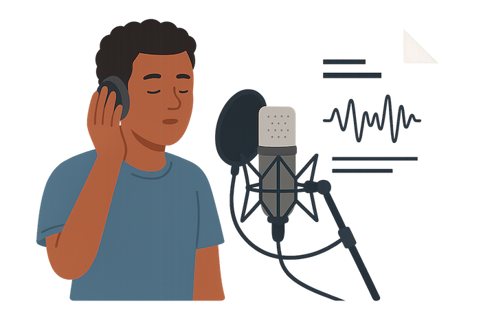 prepare trumpet audio recording before transcribing notes sheet music