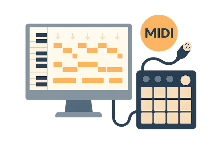 structure drums midi file