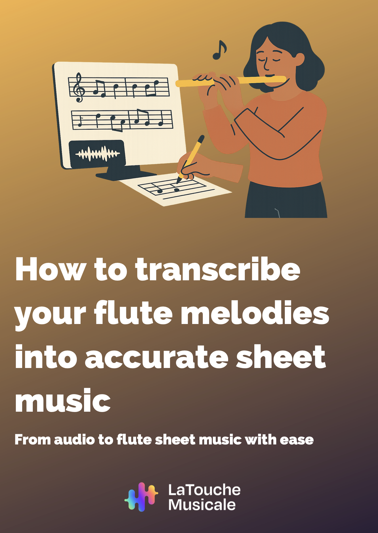 transcribe flute audios to sheet music