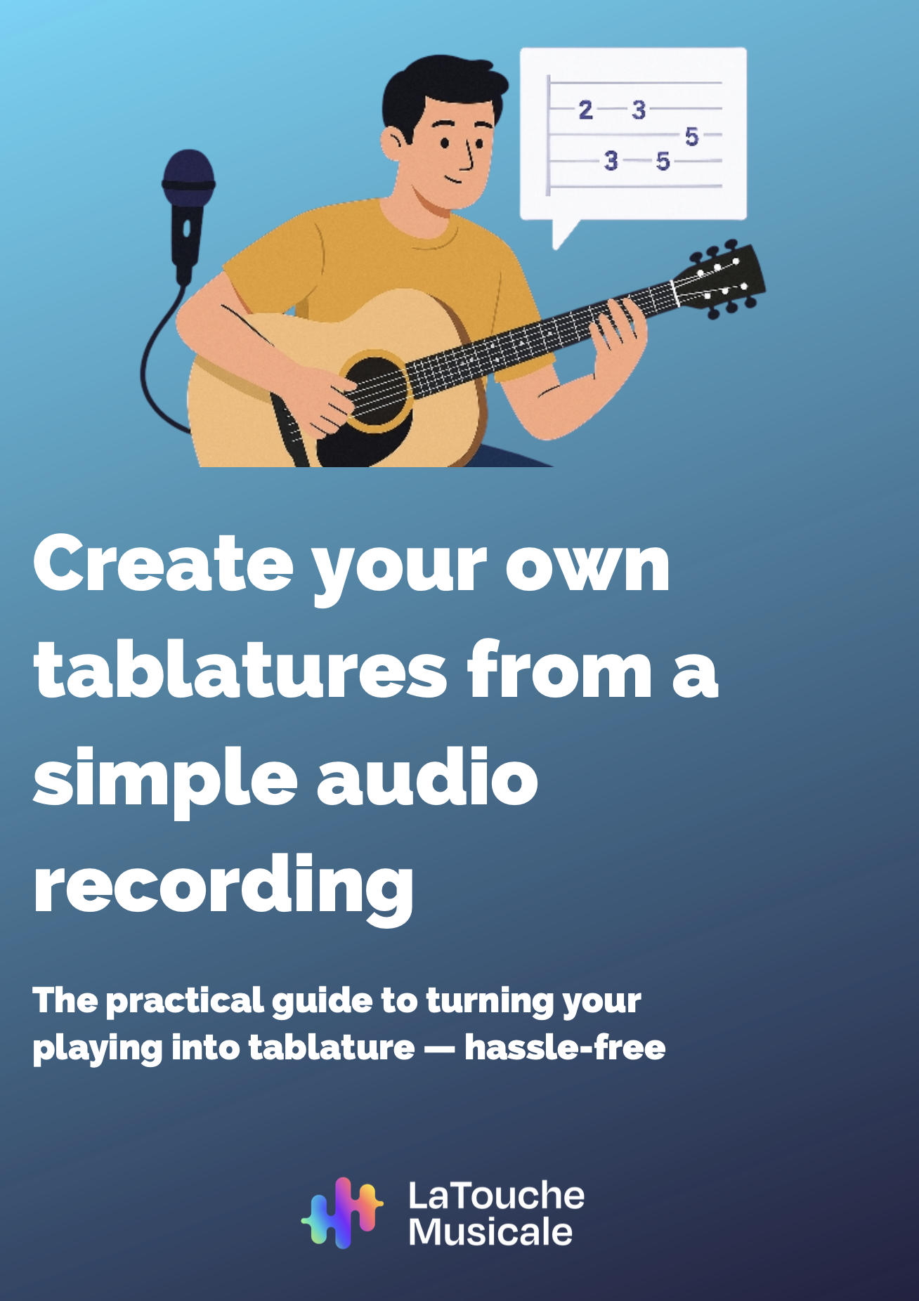 transcribe guitar audios to tabs
