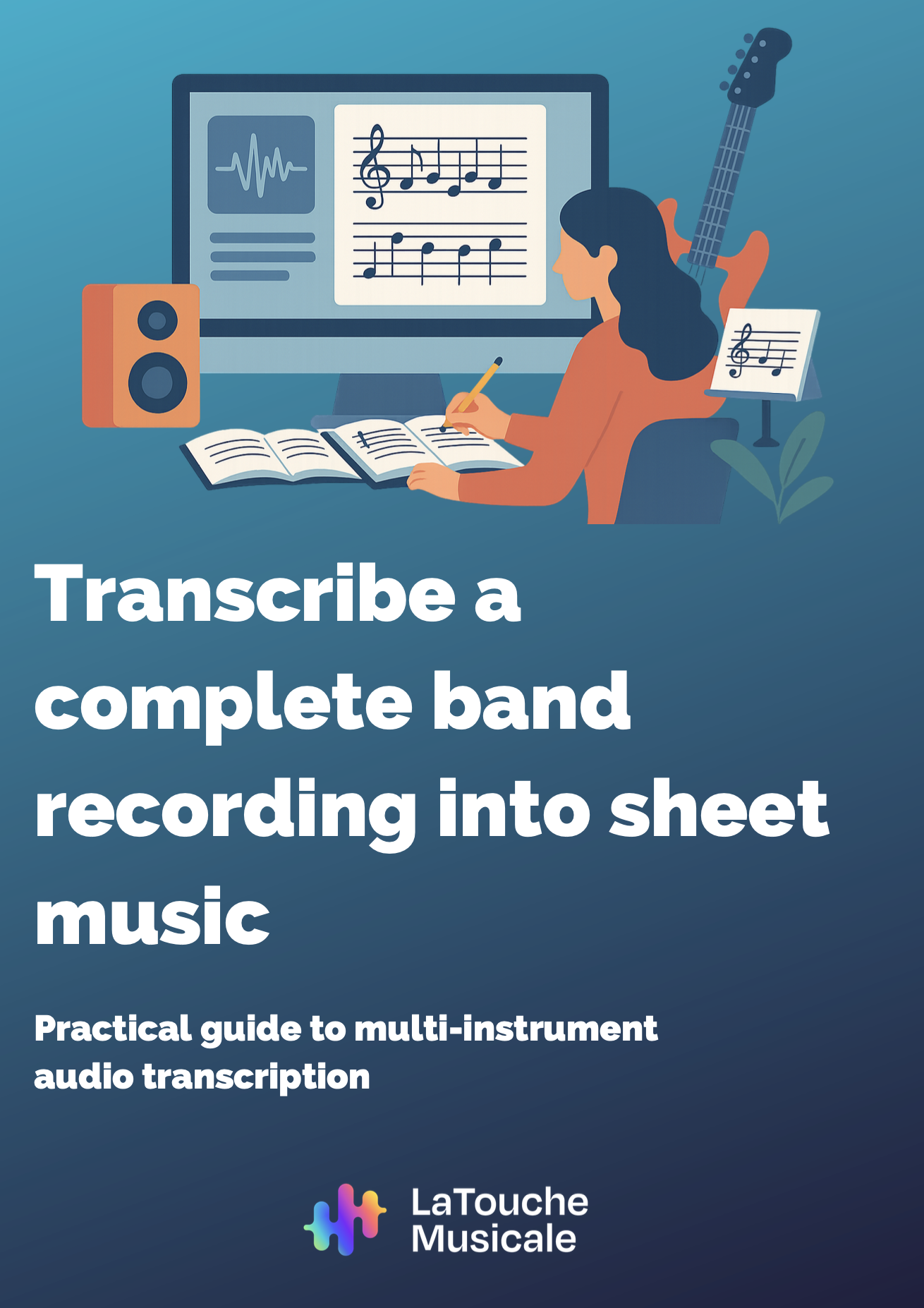 transcribe multi instruments audios to sheet music