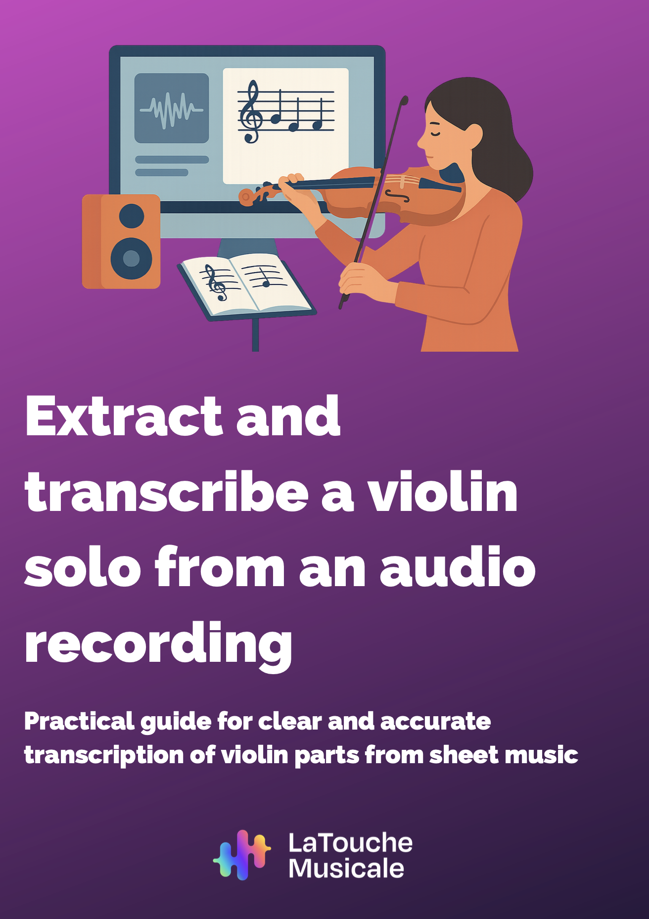 transcribe violin audios to sheet music