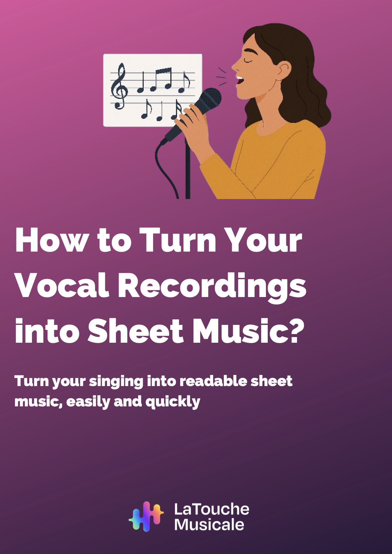 transcribe vocals audios to sheet music