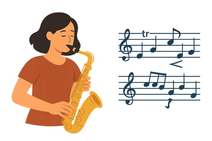 understand saxophone techniques audio transcription